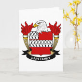 Dart Family Crest Kaart (Gele Bloem)