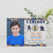 Dart Foto Militair Verjaardagsfeest Camouflage Sol Kaart (Staand voorkant)