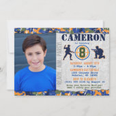 Dart Foto Militair Verjaardagsfeestje Camo Soldate Kaart (Voorkant)