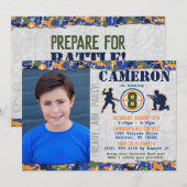 Dart Foto Militair Verjaardagsfeestje Camo Soldate Kaart (Voorkant / Achterkant)