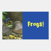 Dart Frog Buddies Rechthoekige Sticker (Voorkant)