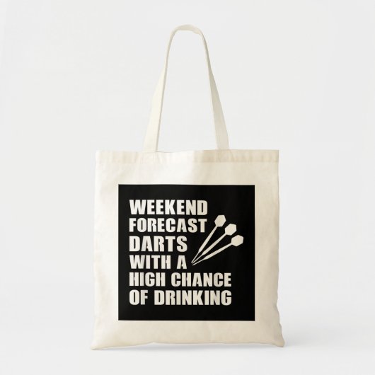 Dart Funny Darts Player Drink Weekend Gift Tote Bag (Voorkant)