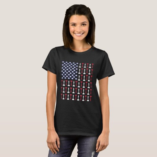 Dart - Funny Darts Shirt US Flag Dartboard Darts P (Voorkant volledig)