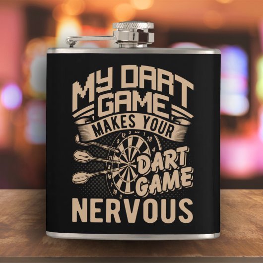 Dart Game Flex Vinyl Verpakte Flask 6 oz. Heupfles