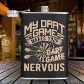 Dart Game Flex Vinyl Verpakte Flask 8 oz. Heupfles