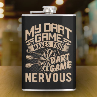 Dart Game Flex Vinyl Verpakte Flask 8 oz. Heupfles