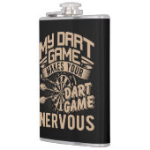 Dart Game Flex Vinyl Verpakte Flask 8 oz. Heupfles (Links)