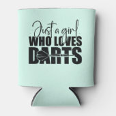 Dart Girl Aangepaste naam Blikjeskoeler (Voorkant)