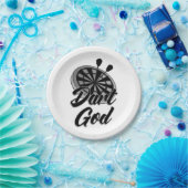 Dart God Papieren Bordje (Feest)