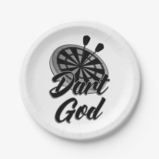 Dart God Papieren Bordje (Voorkant)