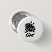 Dart God Ronde Button 3,2 Cm (Voorkant /achterkant)