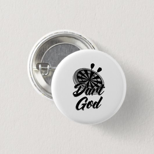 Dart God Ronde Button 3,2 Cm (Voorkant /achterkant)