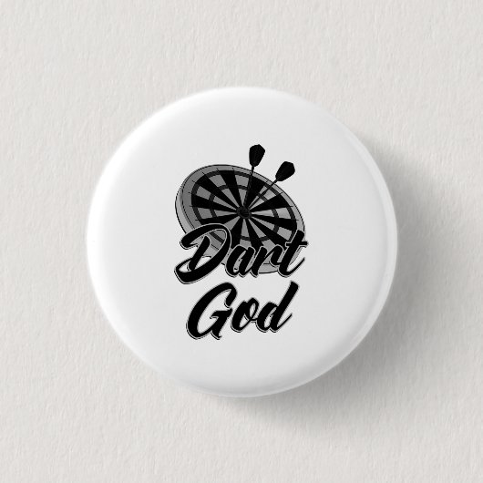 Dart God Ronde Button 3,2 Cm (Voorkant)