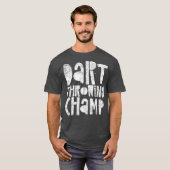 Dart gooien Champ - Darts Kampioen Winnaar T-shirt (Voorkant volledig)