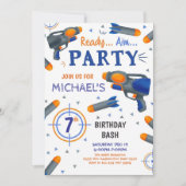 Dart Gun Birthday Kaart (Voorkant)