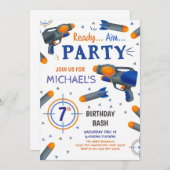 Dart Gun Birthday Kaart (Voorkant / Achterkant)