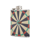 Dart in een dartboard Bullseye Heupfles (Links)