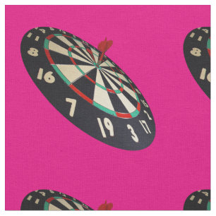 Dart in een stier op een dartboard; stof