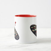 Dart in vlucht naar Bullseye Mok (Midden)