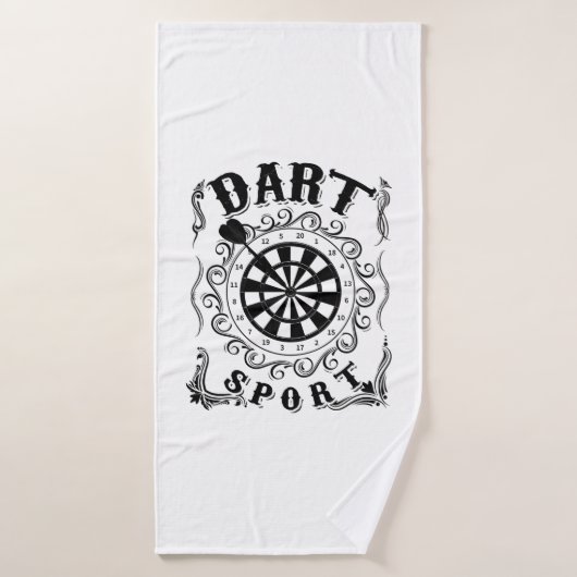 Dart is mijn sport badhanddoek (Badhanddoek)