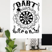 Dart Is Mijn Sport Poster (Thuiskantoor)
