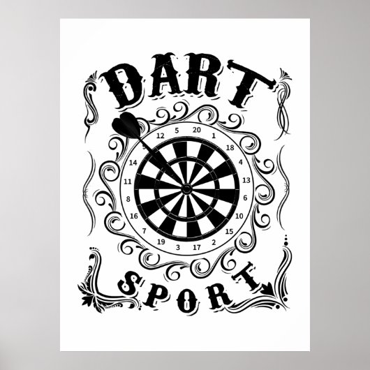 Dart Is Mijn Sport Poster (Voorkant)