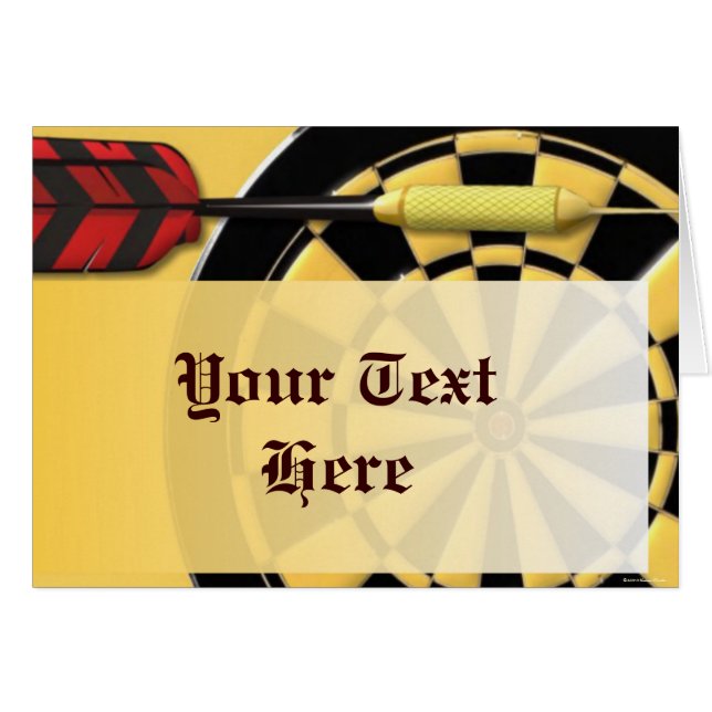 Dart Kaart (Voorkant Horizontaal)