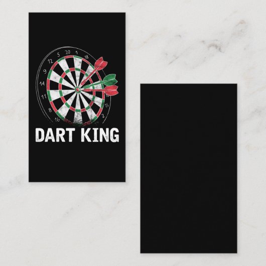 Dart King Best Darts Player Visitekaartje (Voorkant / Achterkant)