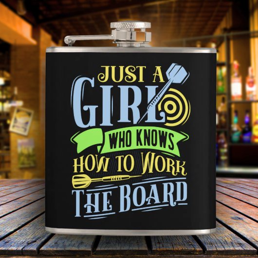 Dart Koningin Vinyl Verpakte Flask 6 oz. Heupfles