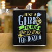 Dart Koningin Vinyl Verpakte Flask 6 oz. Heupfles