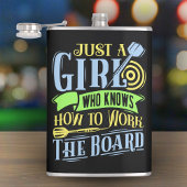 Dart Koningin Vinyl Verpakte Flask 8 oz. Heupfles