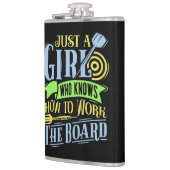 Dart Koningin Vinyl Verpakte Flask 8 oz. Heupfles (Links)