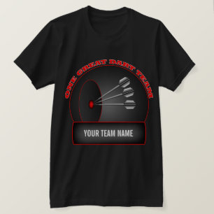 Dart League Great Team Mannen Black T-shirt