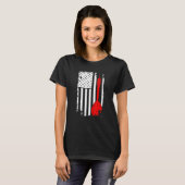 Dart Lover Player Darts ArrAmerican Flag T-shirt (Voorkant volledig)