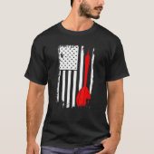 Dart Lover Player Darts ArrAmerican Flag T-shirt (Voorkant)