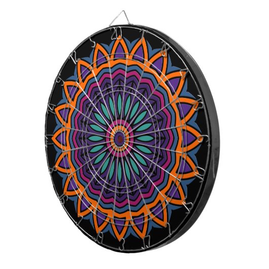 DART Mandala - Bloem Dartbord (Voorkant Rechts)