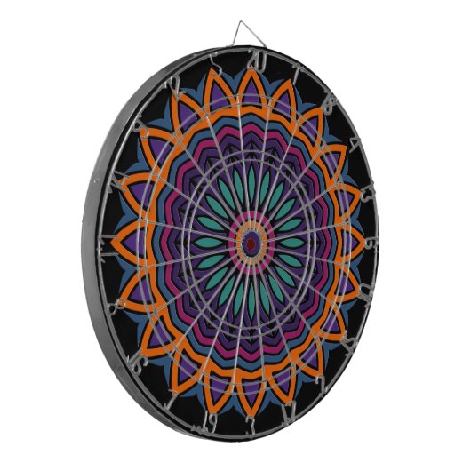 DART Mandala - Bloem Dartbord (Voorkant Links)