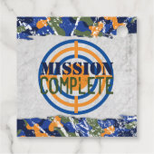 Dart Militaire Dag Dart Camo Soldaten Bedankjes Labels (Achterkant)