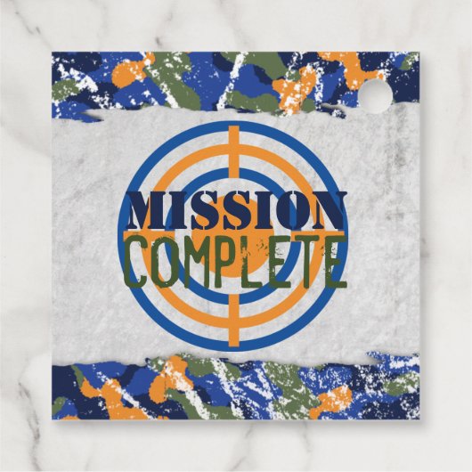 Dart Militaire Dag Dart Camo Soldaten Bedankjes Labels (Achterkant)