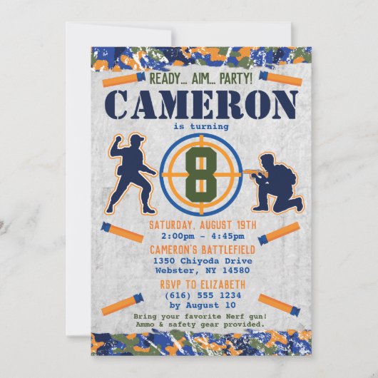 Dart Militaire Dag Dart Camo Soldaten Kaart (Voorkant)