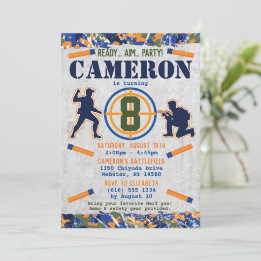 Dart Militaire Dag Dart Camo Soldaten Kaart (Staand voorkant)