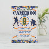 Dart Militaire Verjaardagsfeestje Dart Camo Soldat Kaart (Staand voorkant)