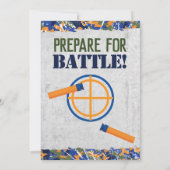 Dart Militaire Verjaardagsfeestje Dart Camo Soldat Kaart (Achterkant)