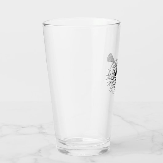 Dart Oops Missed Cracked Broken Glas (Rechts)