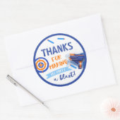 Dart Party Favor Label | Dart Birthday (Envelop)