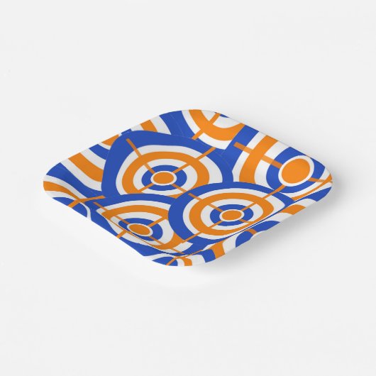 Dart Party Paper-Borden | Dart Pistool Party Papieren Bordje (Gebogen)