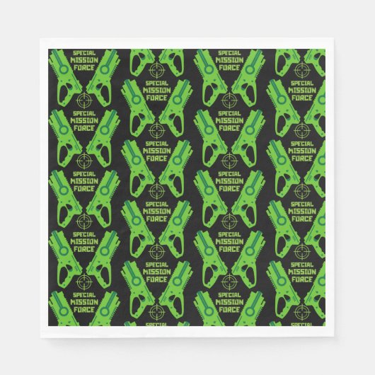 Dart Pistool Battle Verjaardag Servet (Voorkant)