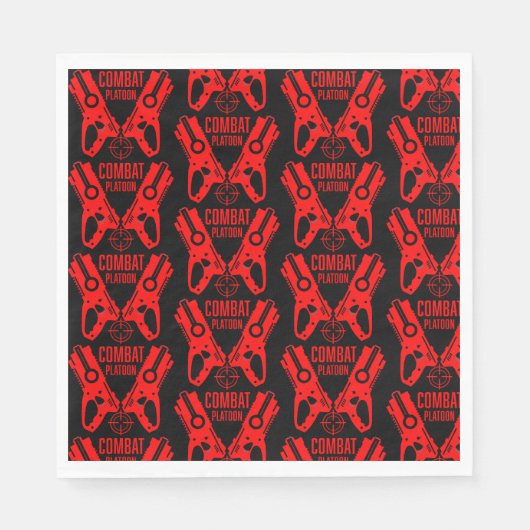 Dart Pistool Battle Verjaardag Servet (Voorkant)