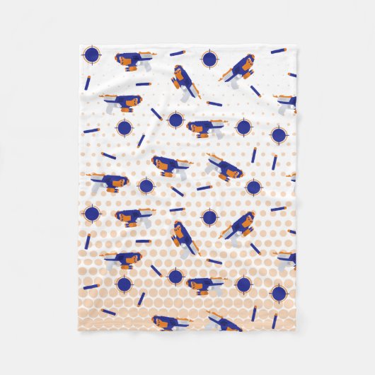 Dart Pistool Battle War Boys Doelpatroon Fleece Deken (Voorkant)