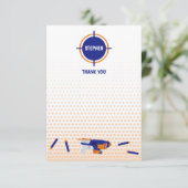 Dart Pistool Battle War Boys Doelpatroon Kinder Bedankkaart (Staand voorkant)